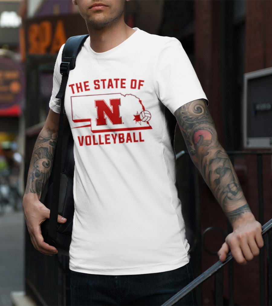 Nebraska Cornhuskers The State Of Volleyball T-Shirt