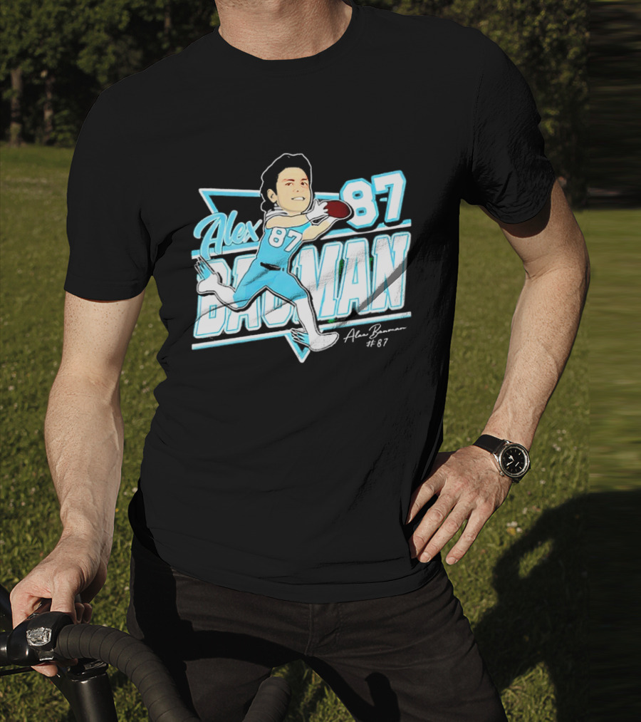 Tulane Green Wave Alex Bauman 87 Cartoon Football Character T-Shirt