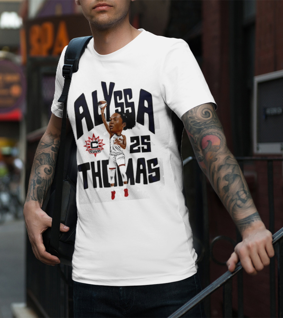 Alyssa Thomas 25 Connecticut Sun Cartoon T-Shirt