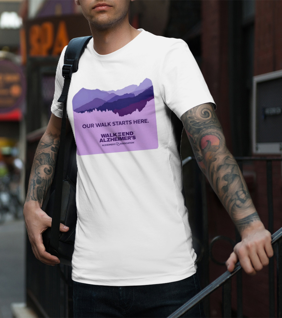 Our Walk Starts Here Walk To End Alzheimer’s Alzheimer's Association T-Shirt