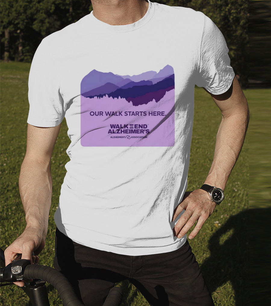 Our Walk Starts Here Walk To End Alzheimer’s Alzheimer's Association T-Shirt