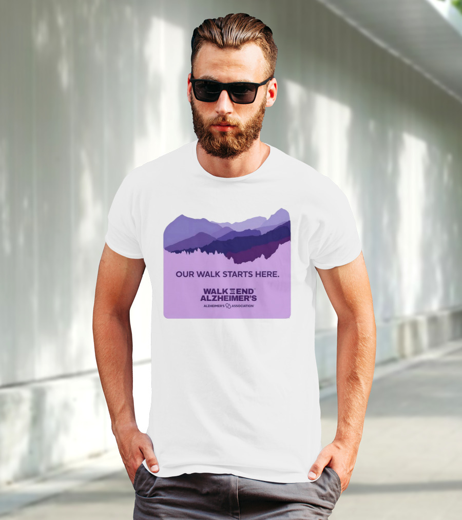 Our Walk Starts Here Walk To End Alzheimer’s Alzheimer's Association T-Shirt