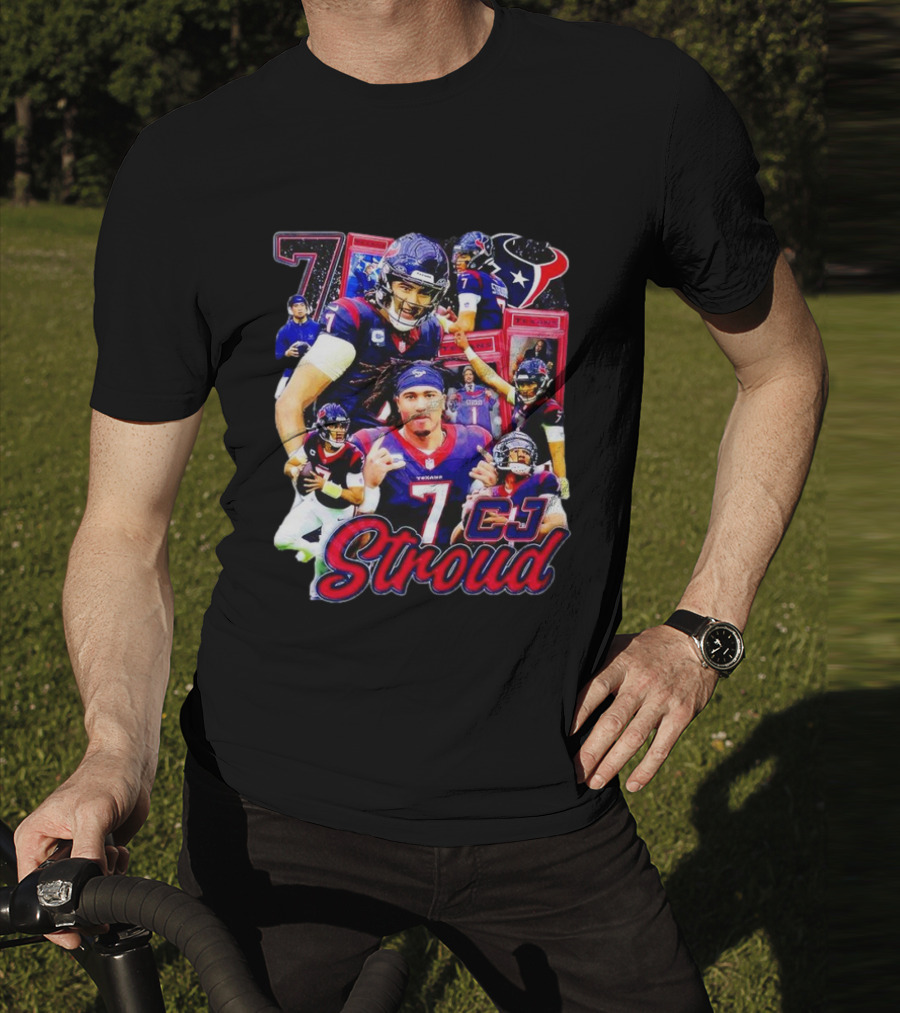 CJ Stroud Houston Texans 7 NFL Football Retro T-Shirt