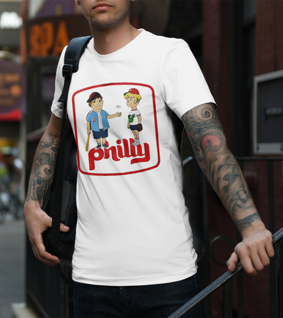 Philadelphia Phillies Phil And Phillis Philly Baseball Cartoon T-Shirt