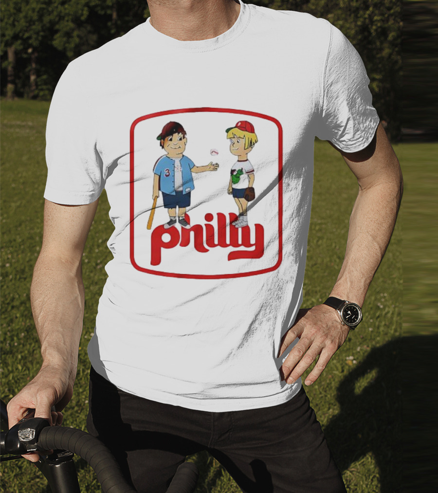 Philadelphia Phillies Phil And Phillis Philly Baseball Cartoon T-Shirt