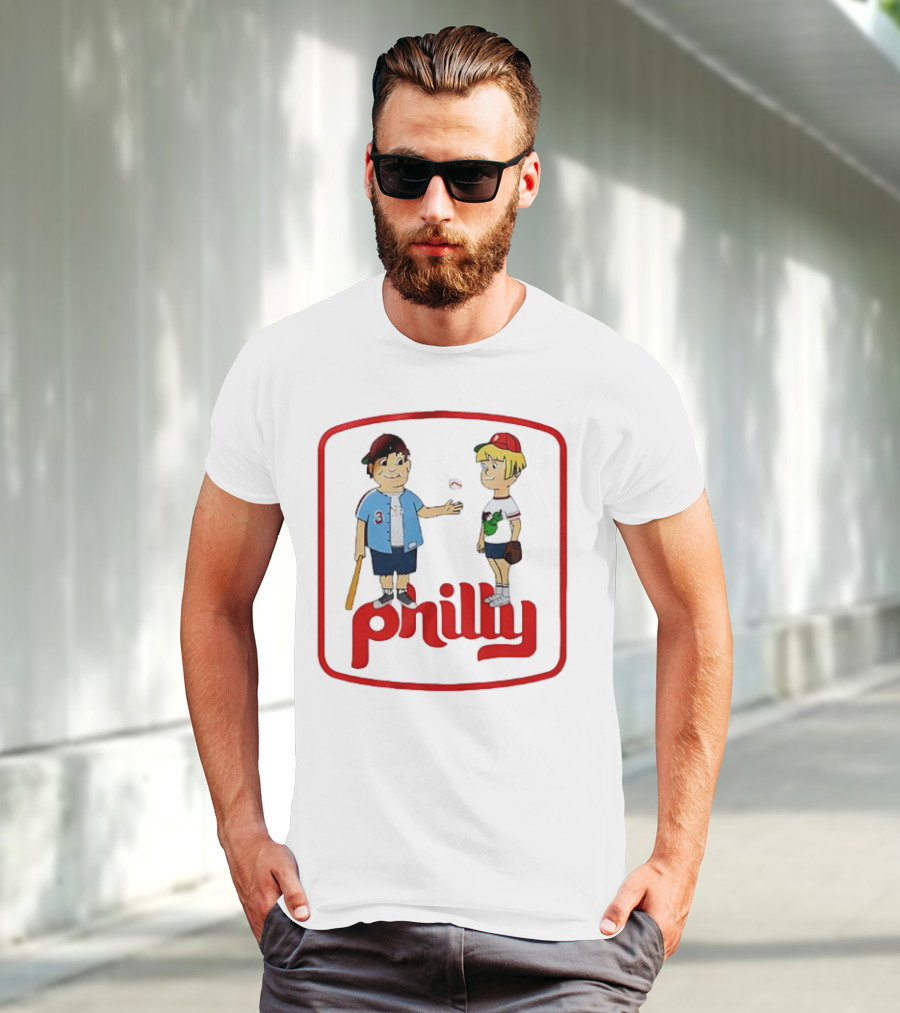 Philadelphia Phillies Phil And Phillis Philly Baseball Cartoon T-Shirt