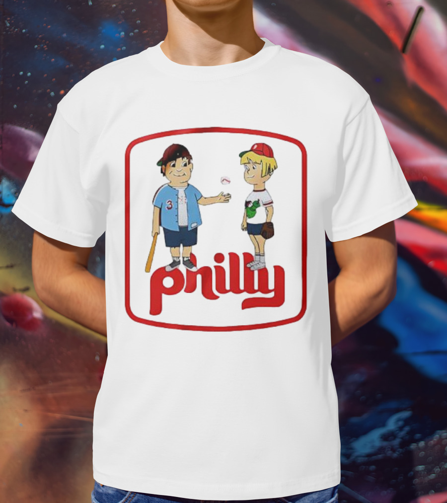 Philadelphia Phillies Phil And Phillis Philly Baseball Cartoon T-Shirt