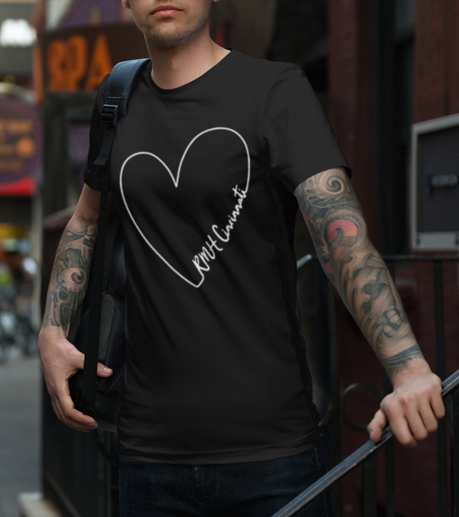 RMH Cincinnati Hand Drawn Heart T-Shirt