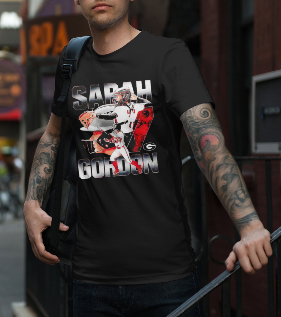 Sarah Gordon 7 Georgia Bulldogs T-Shirt