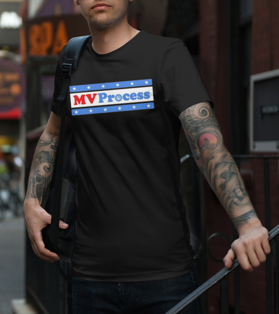 Philadelphia Basketball MVProcess Stars And Hoops T-Shirt