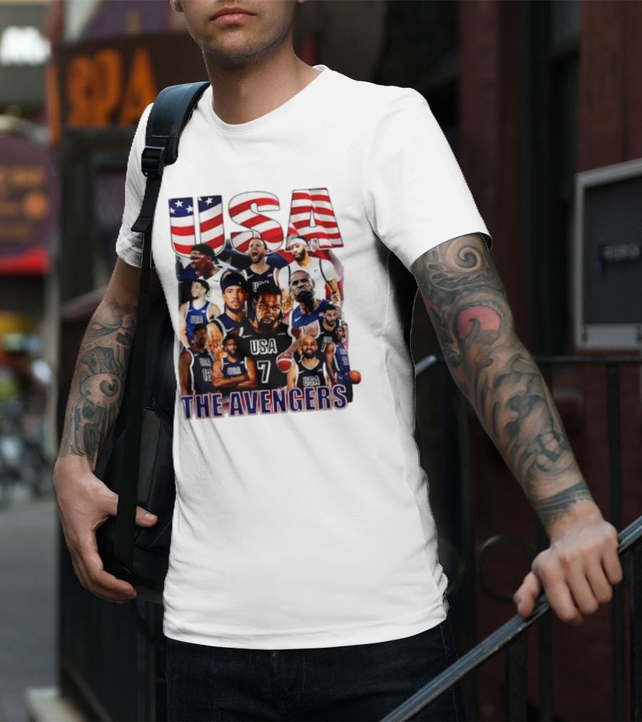USA The Avengers All Team Players Basketball Stars T-Shirt