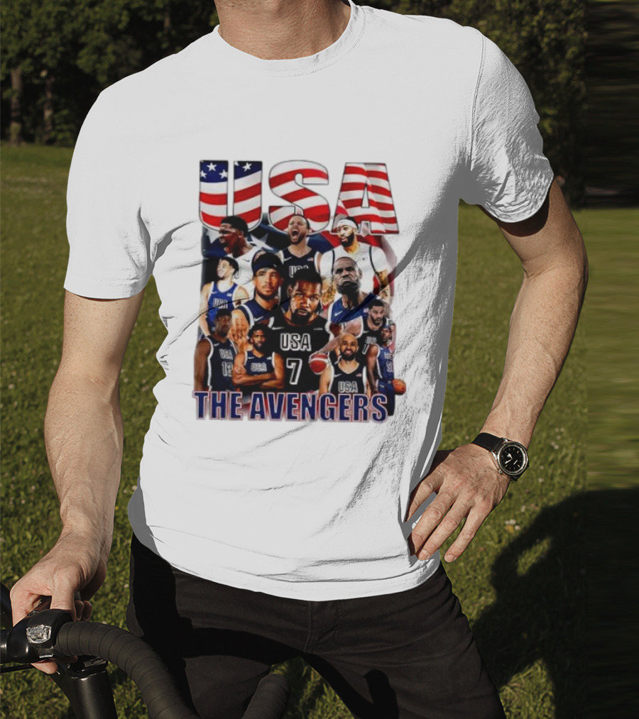 USA The Avengers All Team Players Basketball Stars T-Shirt