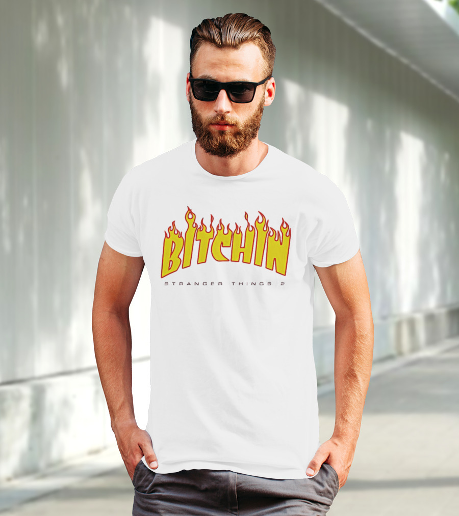 Bitchin Stranger Things 2 Flame T-Shirt