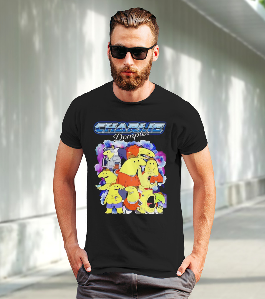 Charlie Dompler Colorful Cartoon Characters T-Shirt