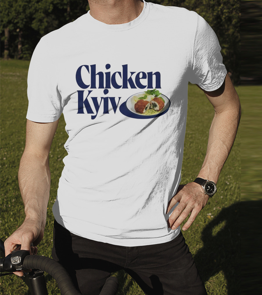 Chicken Kyiv Plate With Stuffed Cutlet And Greens T-Shirt