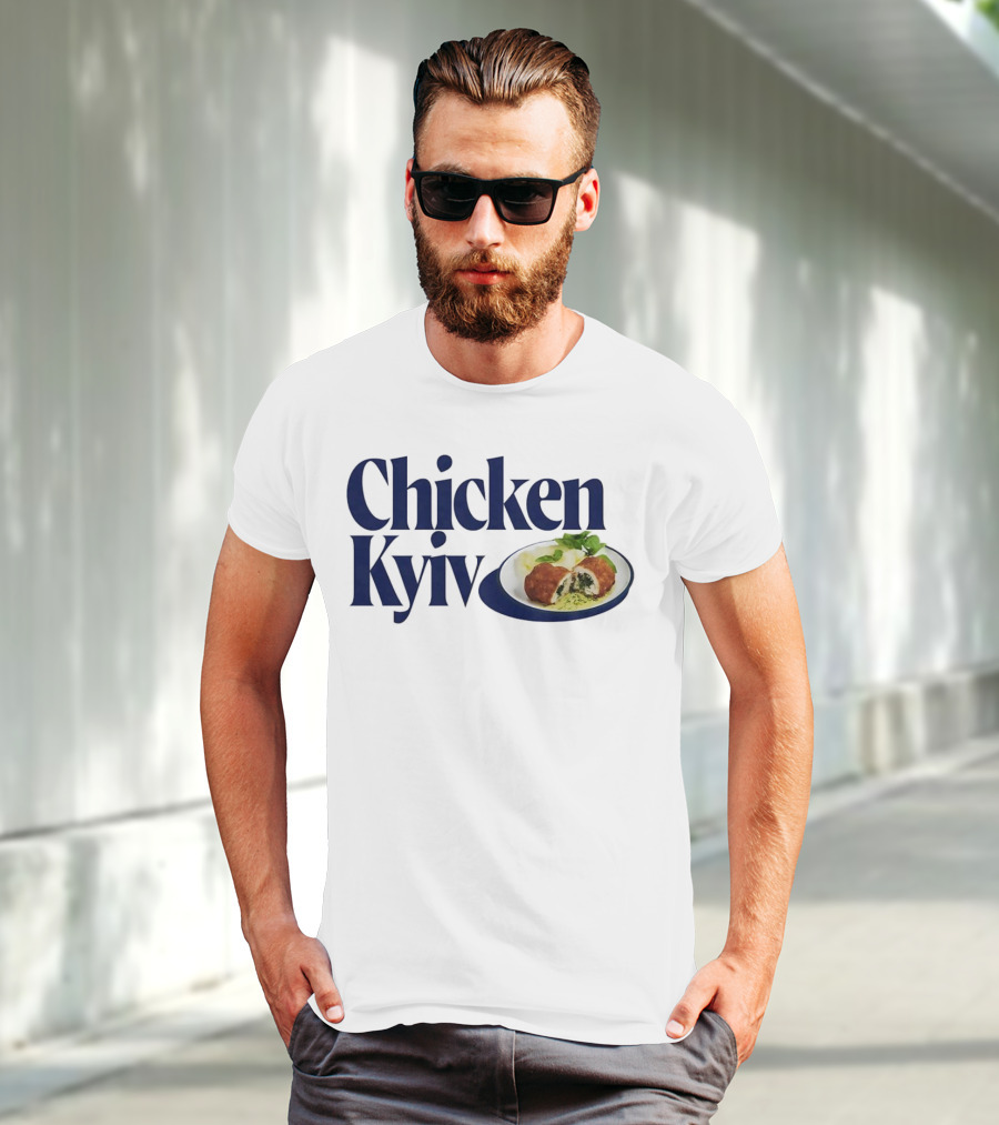 Chicken Kyiv Plate With Stuffed Cutlet And Greens T-Shirt