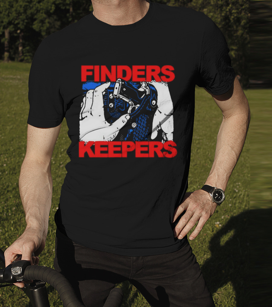 Finders Keepers Gun In Holster Pop T-Shirt