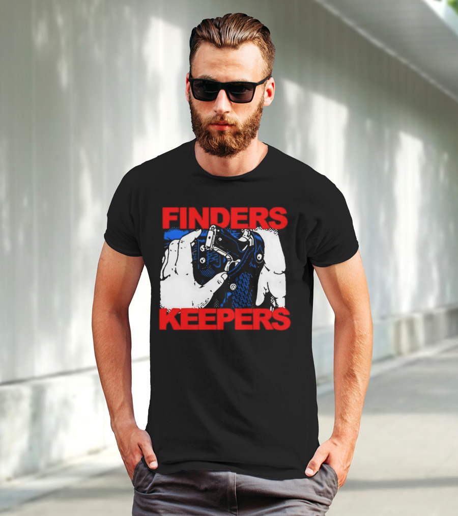 Finders Keepers Gun In Holster Pop T-Shirt