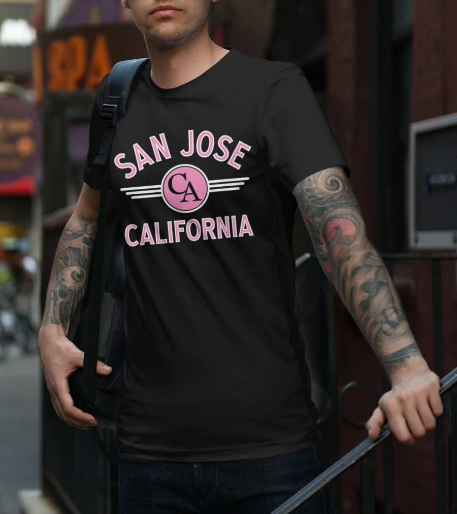 San Jose California Pink Circle CA T-Shirt