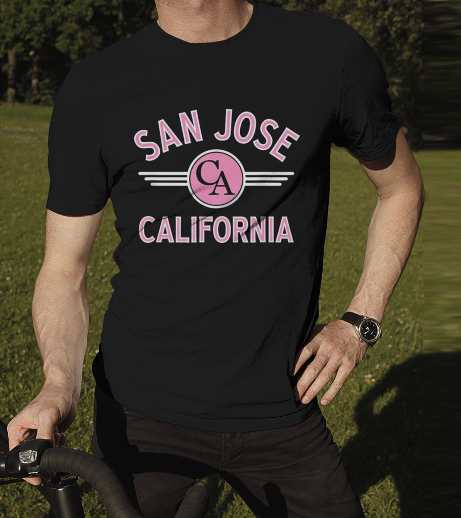 San Jose California Pink Circle CA T-Shirt