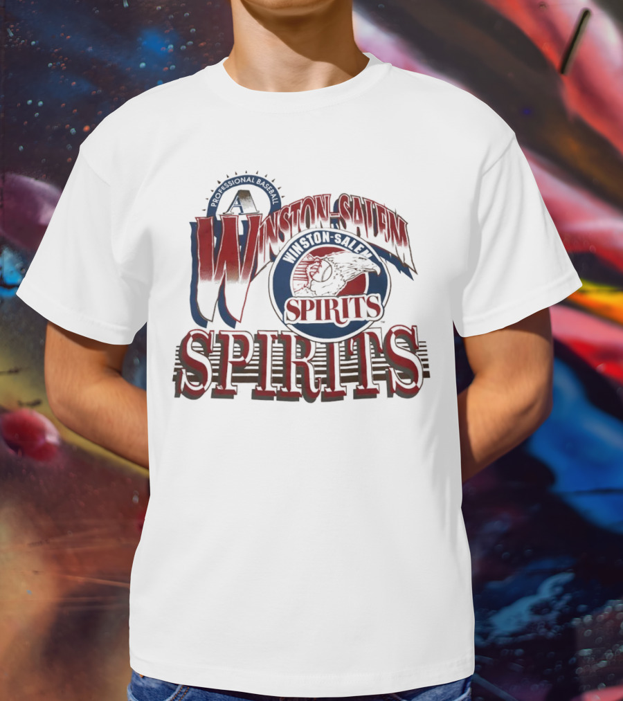Winston Salem Spirits Professional Baseball Vintage Retro Emblem T-Shirt