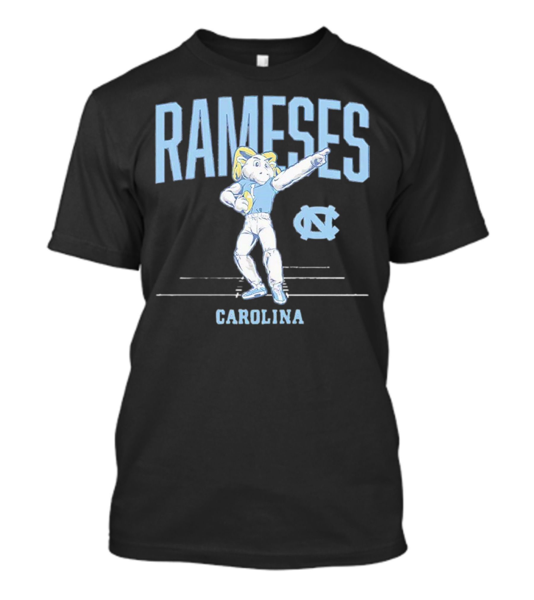 Rameses Carolina Tar Heels Football Mascot T-Shirt