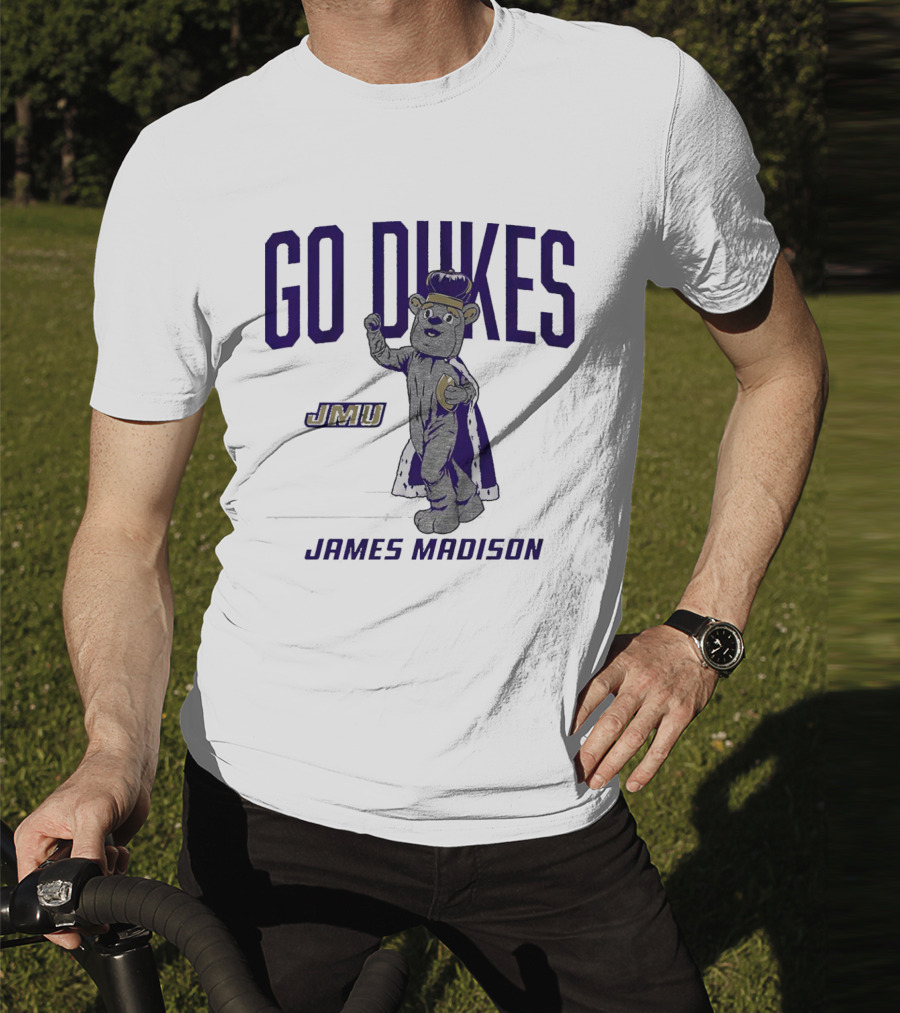 James Madison Dukes JMU Go Dukes Mascot T-Shirt