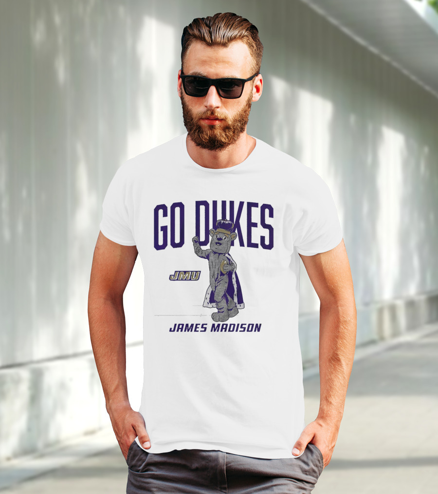 James Madison Dukes JMU Go Dukes Mascot T-Shirt