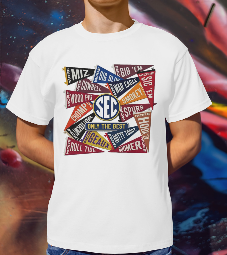 SEC Only The Best Mizzou Tigers More Pennants T-Shirt