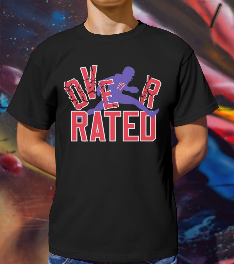 Overrated Josh Allen Football Buffalo Bills Player T-Shirt