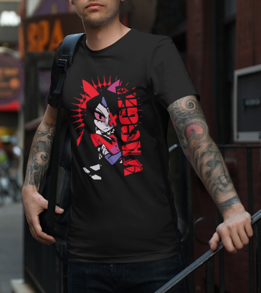 Vaggie Hazbin Hotel Edgy Character Art Concept T-Shirt