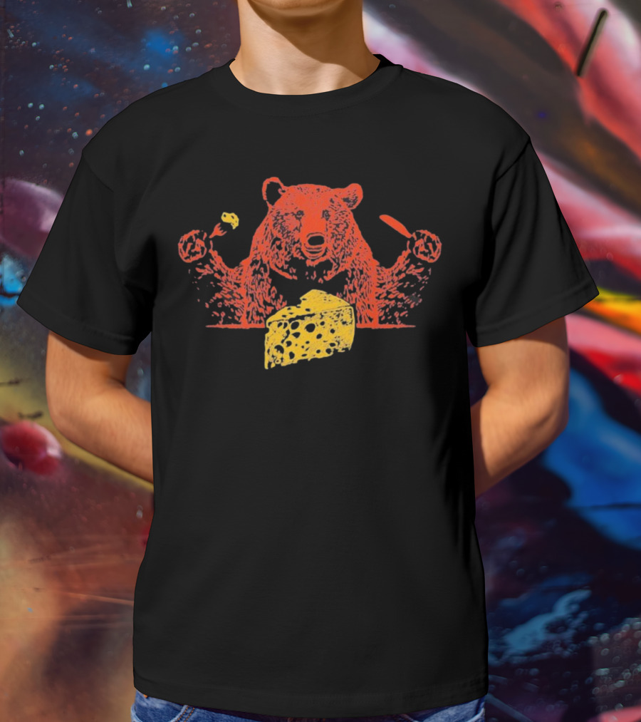 Chicago Bears Let’s Eat Cheese Fork Knife Bear T-Shirt