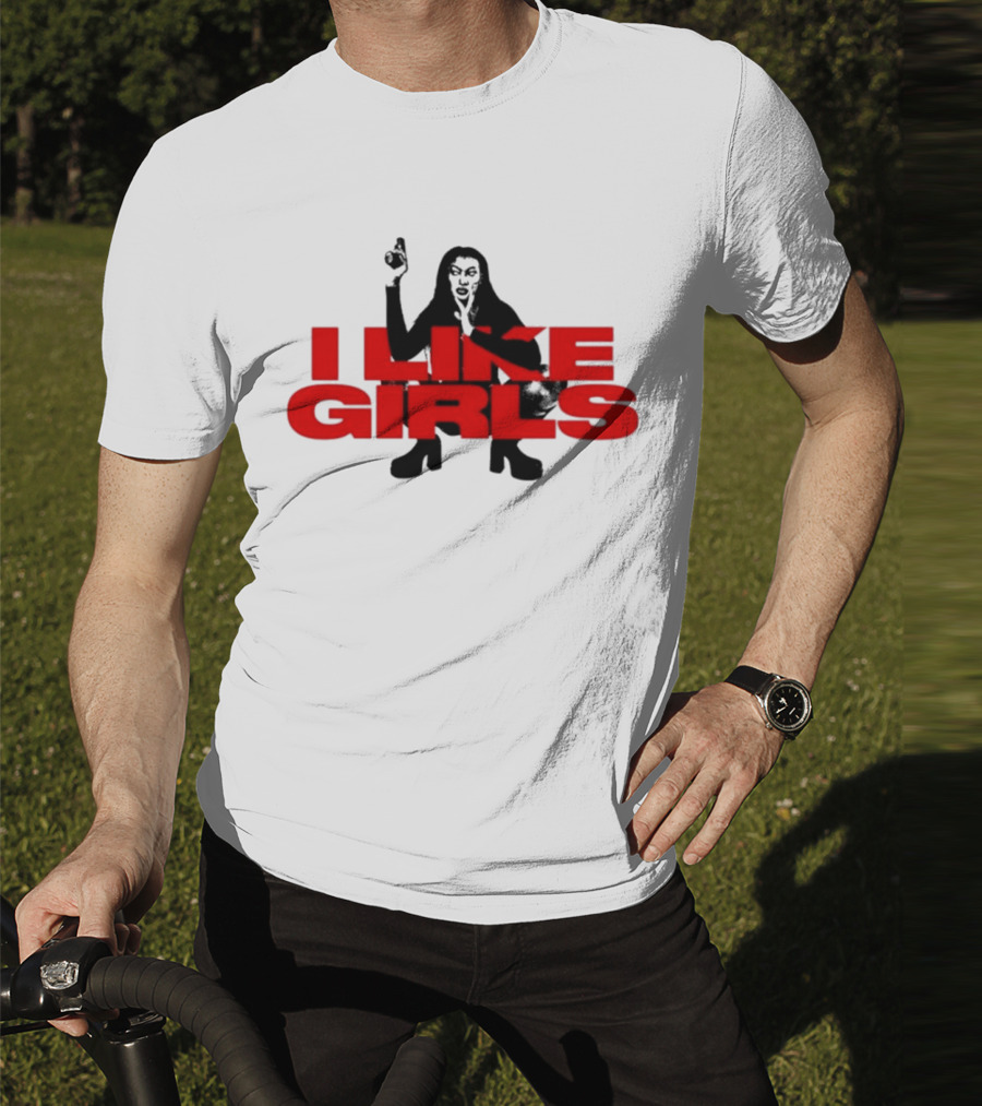 Swan Wearing I Like Girls Robapollo T-Shirt