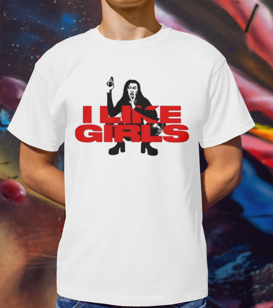 Swan Wearing I Like Girls Robapollo T-Shirt