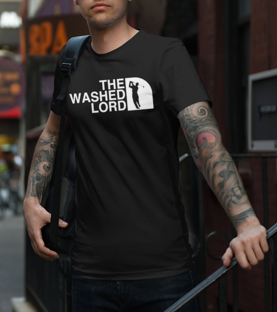 The Washed Lord Golf Swing Silhouette Mock T-Shirt