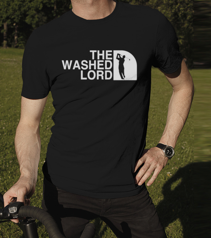 The Washed Lord Golf Swing Silhouette Mock T-Shirt