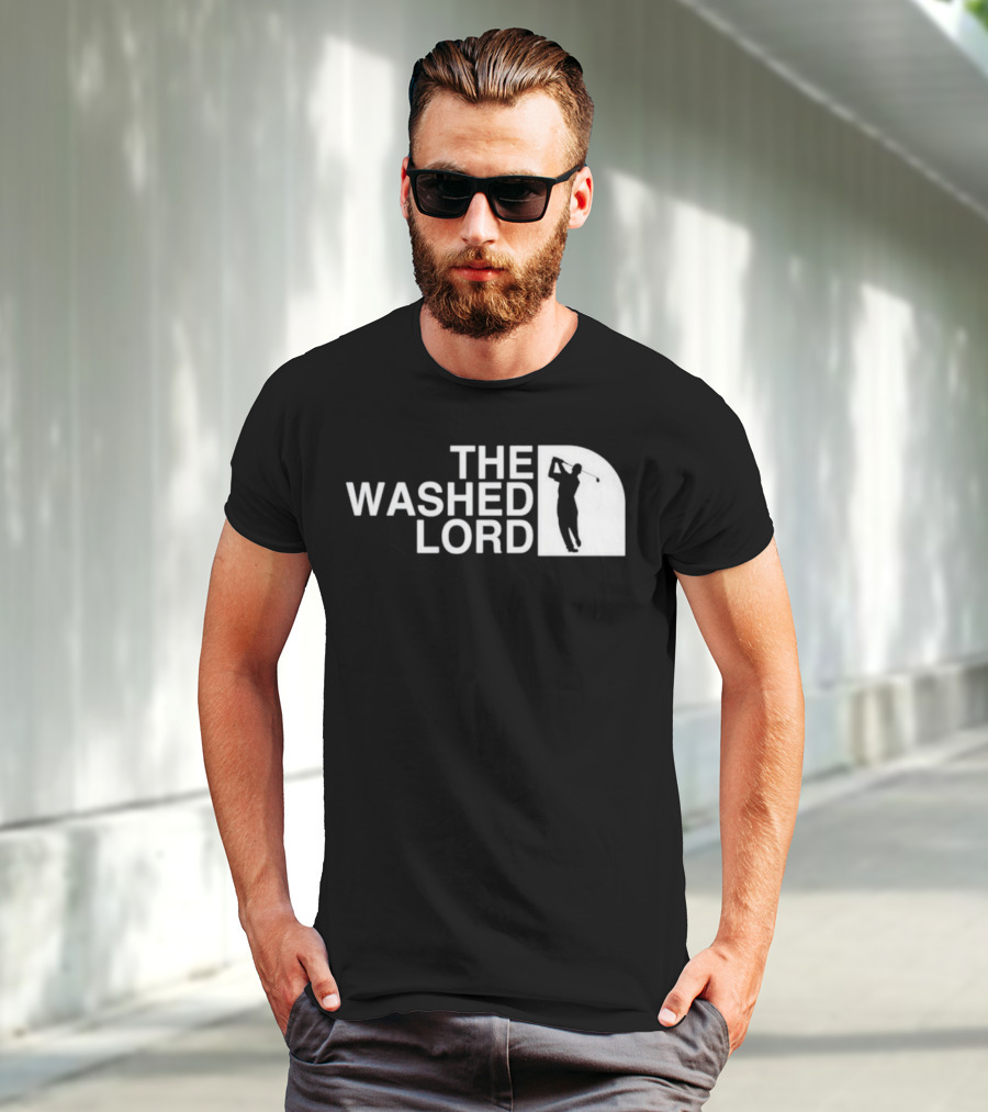 The Washed Lord Golf Swing Silhouette Mock T-Shirt