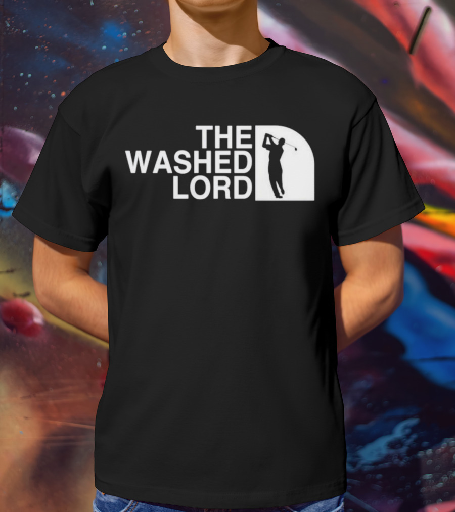 The Washed Lord Golf Swing Silhouette Mock T-Shirt