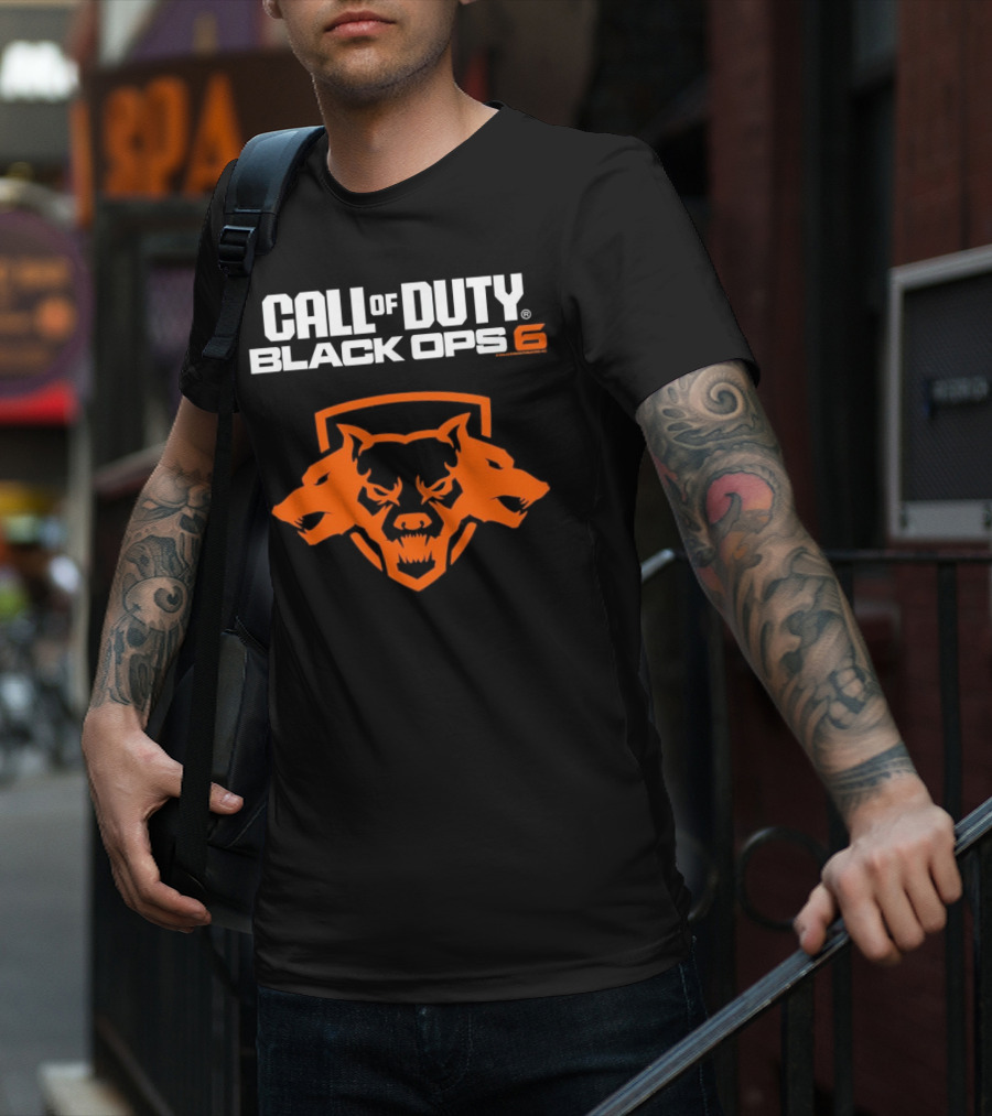 Ripple Junction Call Of Duty Black Ops 6 Orange Cerberus T-Shirt