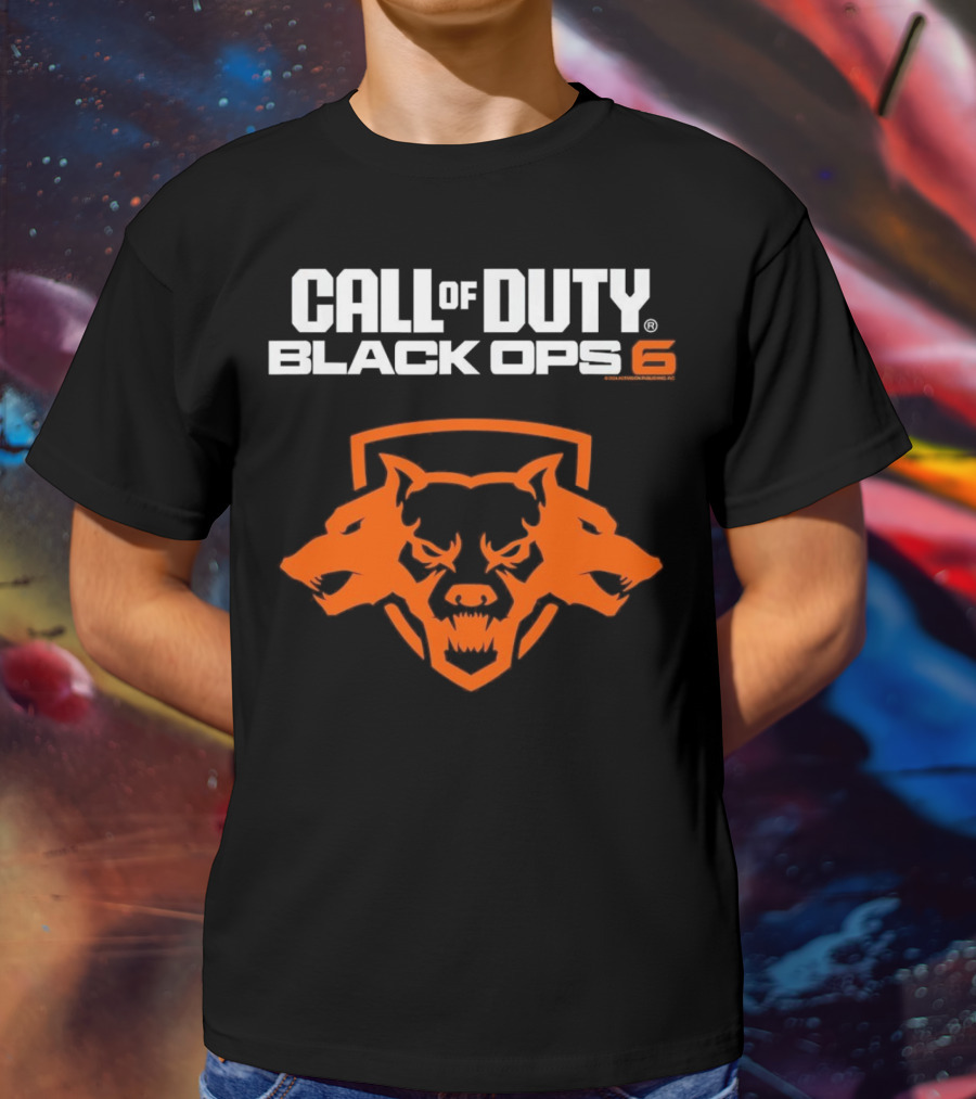 Ripple Junction Call Of Duty Black Ops 6 Orange Cerberus T-Shirt