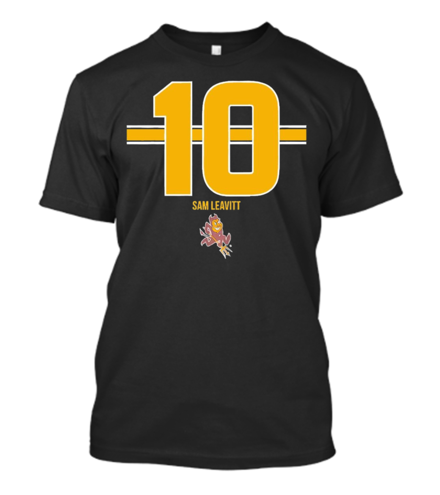 Sam Leavitt 10 Arizona State Sun Devils Football Player Iconic T-Shirt