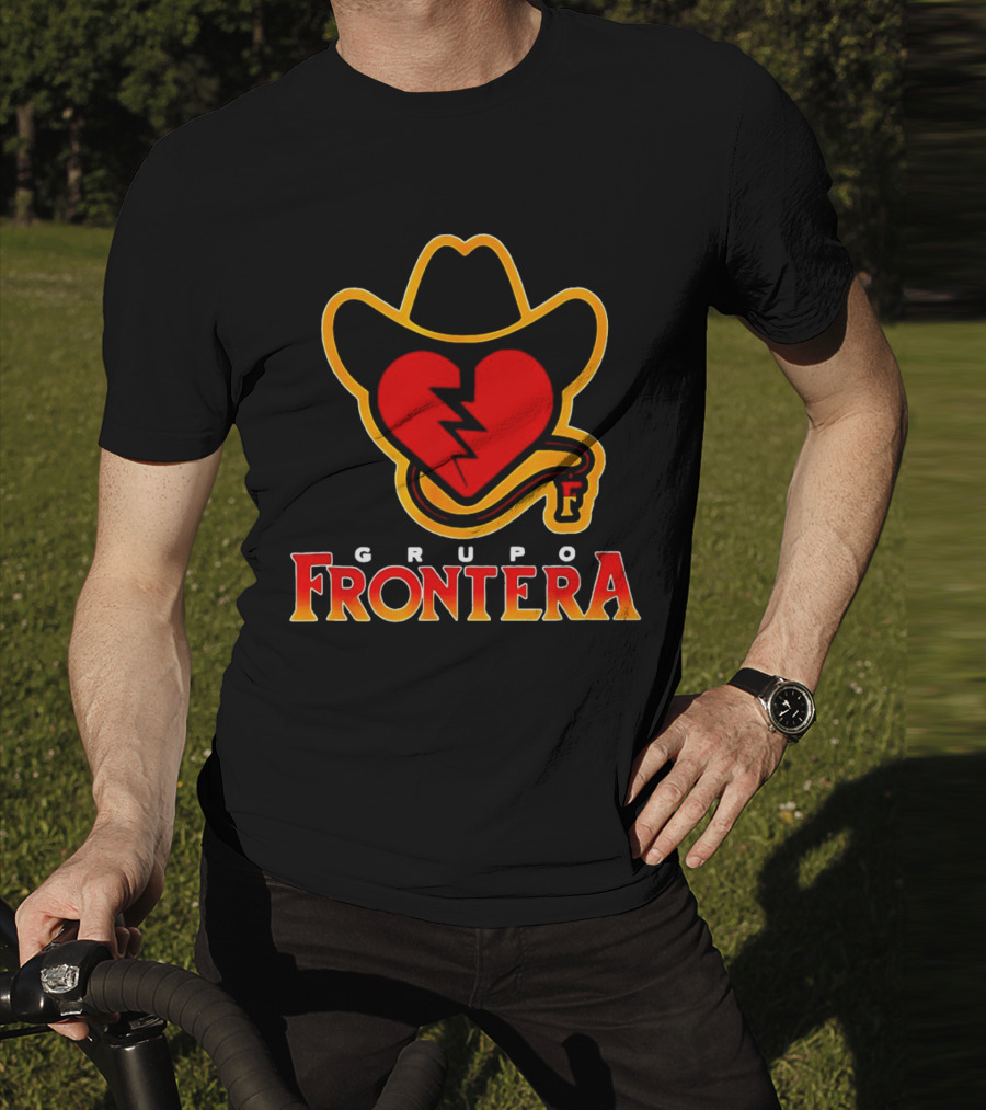 Grupo Frontera Mexican Heart Cowboy Hat Logo Music Musica Mexico T-Shirt