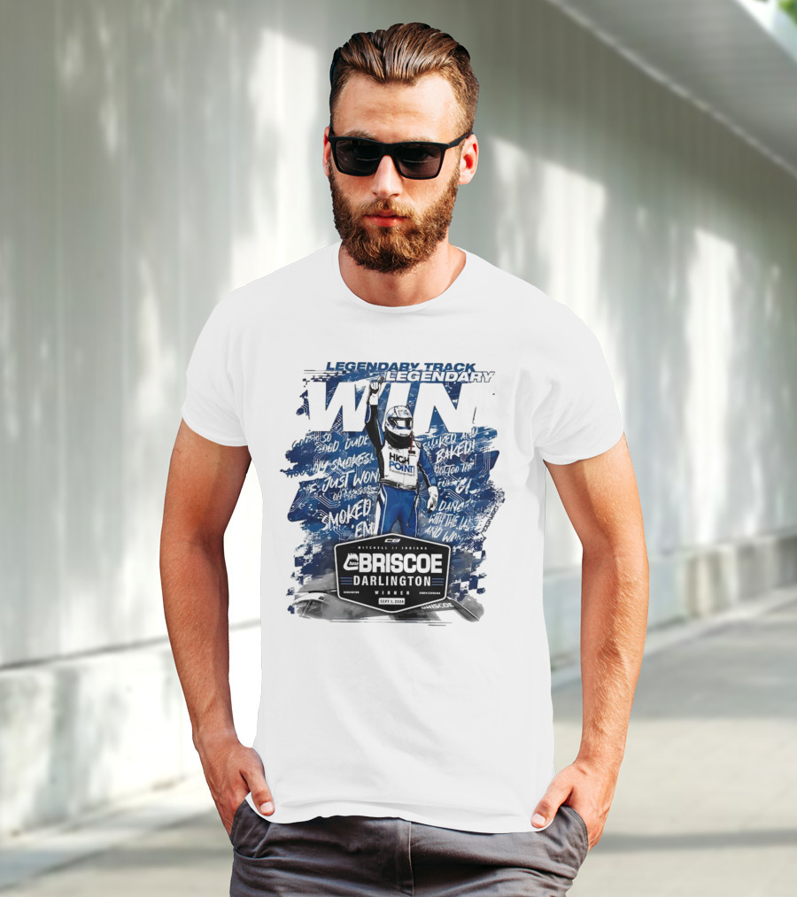 Legendary Track Legendary Win Briscoe Darlington Winner High Point Racing Victory Motorsports T-Shirt