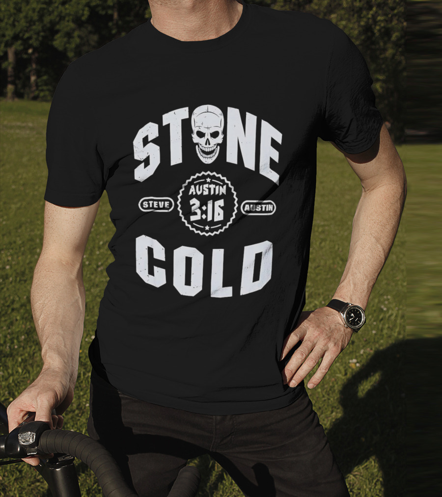 Steve Austin 3:16 Skull Stone Cold WWE T-Shirt