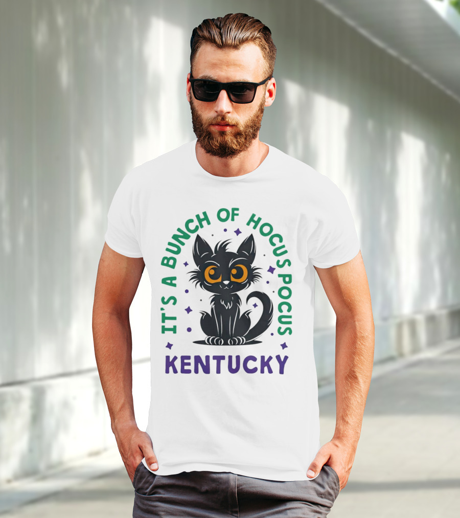 It's A Bunch Of Hocus Pocus Kentucky Black Cat T-Shirt