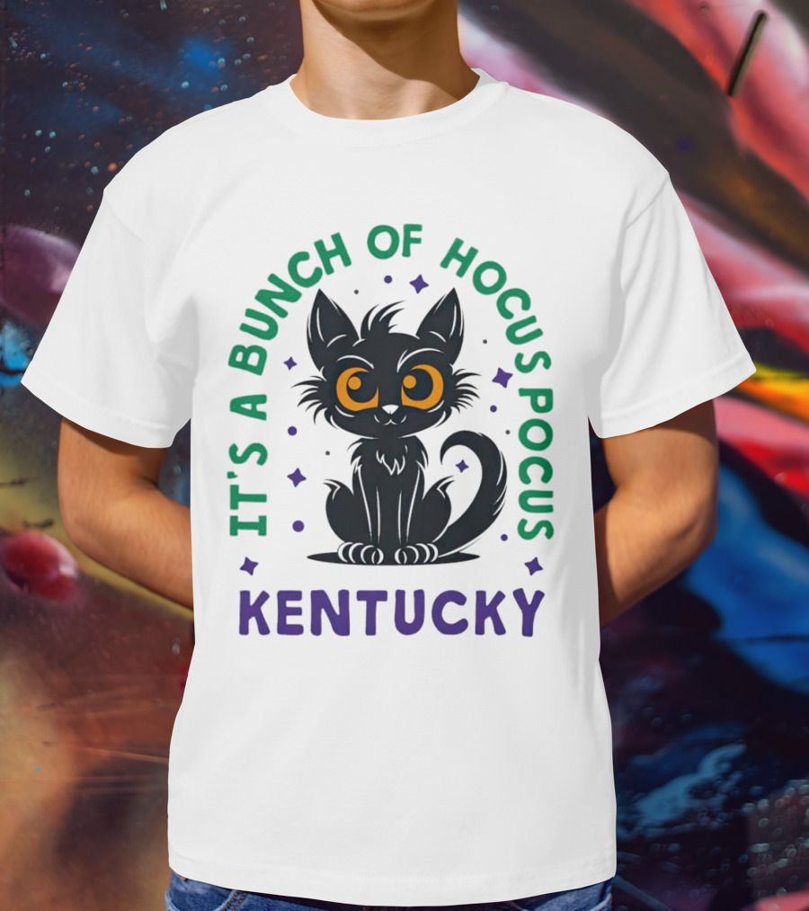 It's A Bunch Of Hocus Pocus Kentucky Black Cat T-Shirt