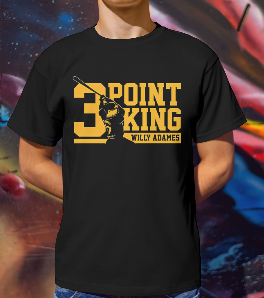 Willy Adames 3 Point King Milwaukee Brewers Baseball T-Shirt