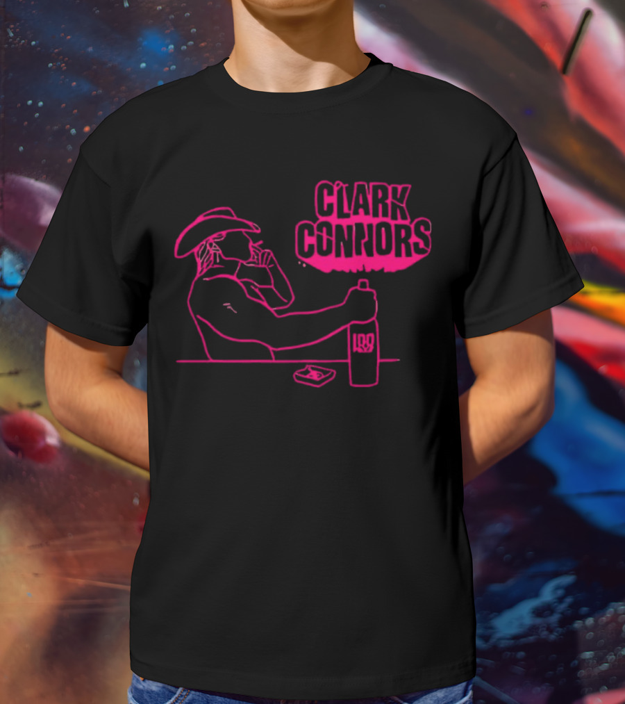 Clark Connors Neon Cowboy Smoking LQD T-Shirt