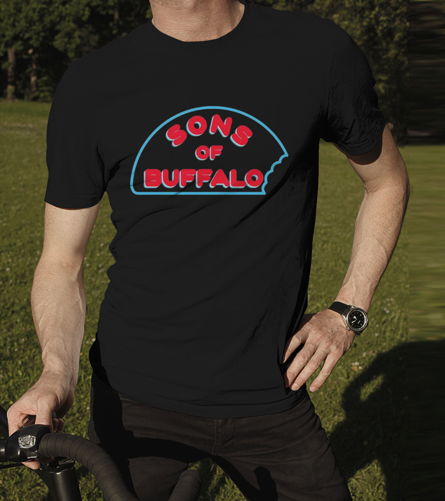 Buffalo Sons Retro Neon Style Bite T-Shirt