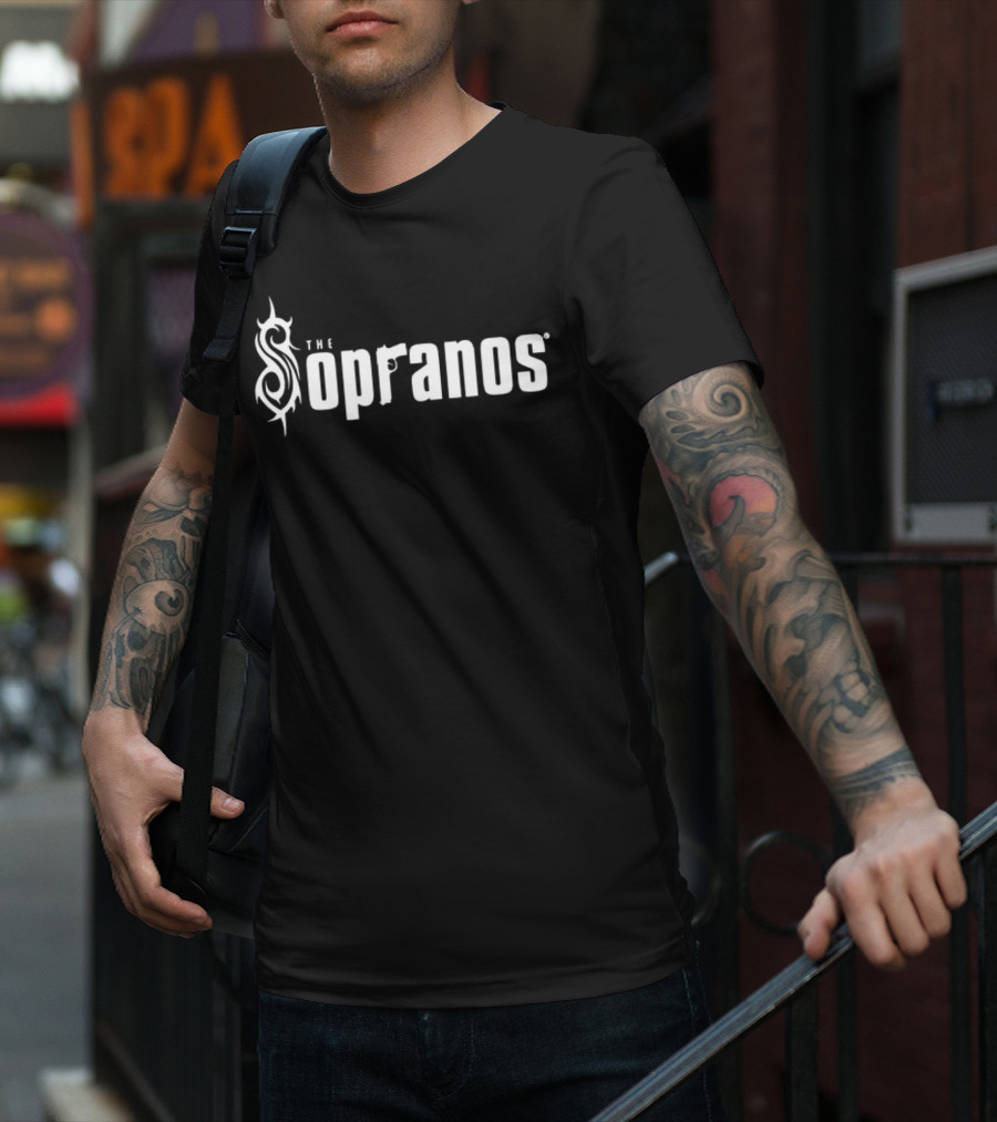 The Sopranos Slipknot Logo Mashup T-Shirt